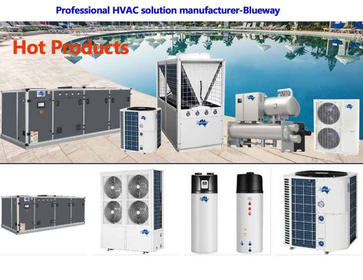 Blueway Rooftop Air Conditioner - Unit Diagram and Airflow Direction